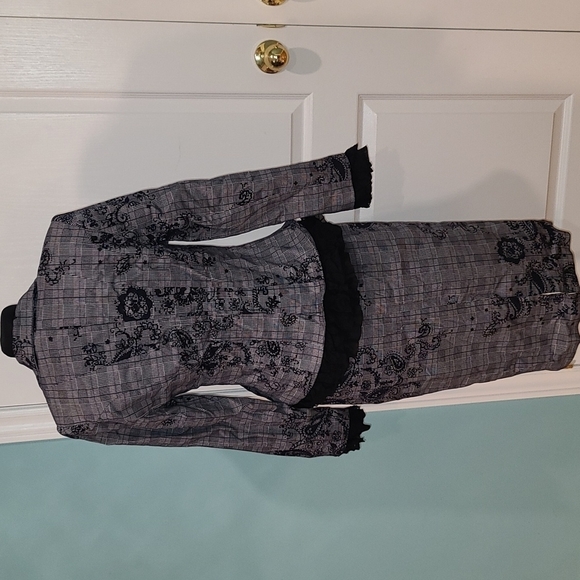 Floral midi skirt Coord set: Peplum blazer + pencil skirt - Picture 8 of 16